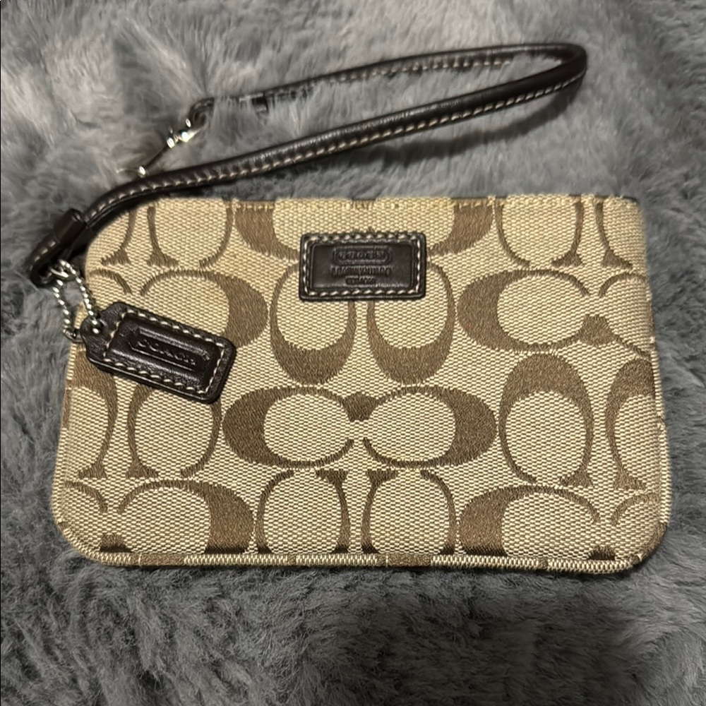 Coach Signature Wristlet